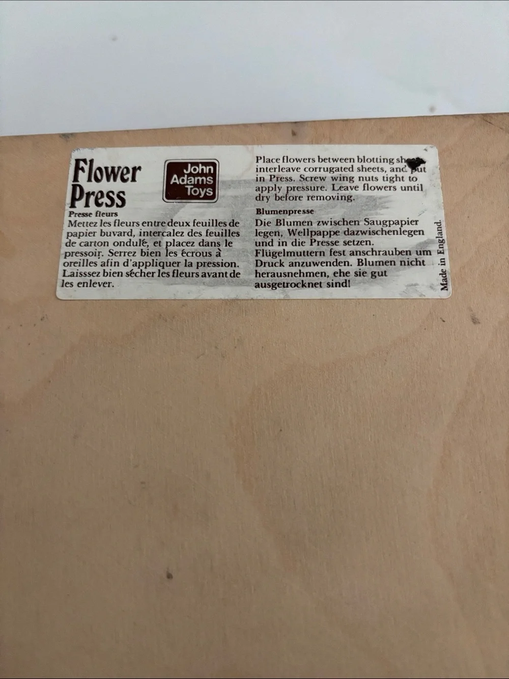John Adams Toys classic wooden